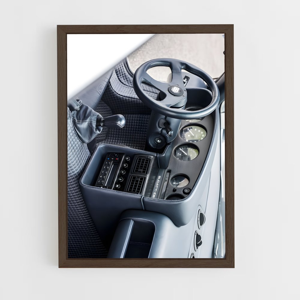 Poster Cockpit de Rêve – affiche Bugatti (vue 5)